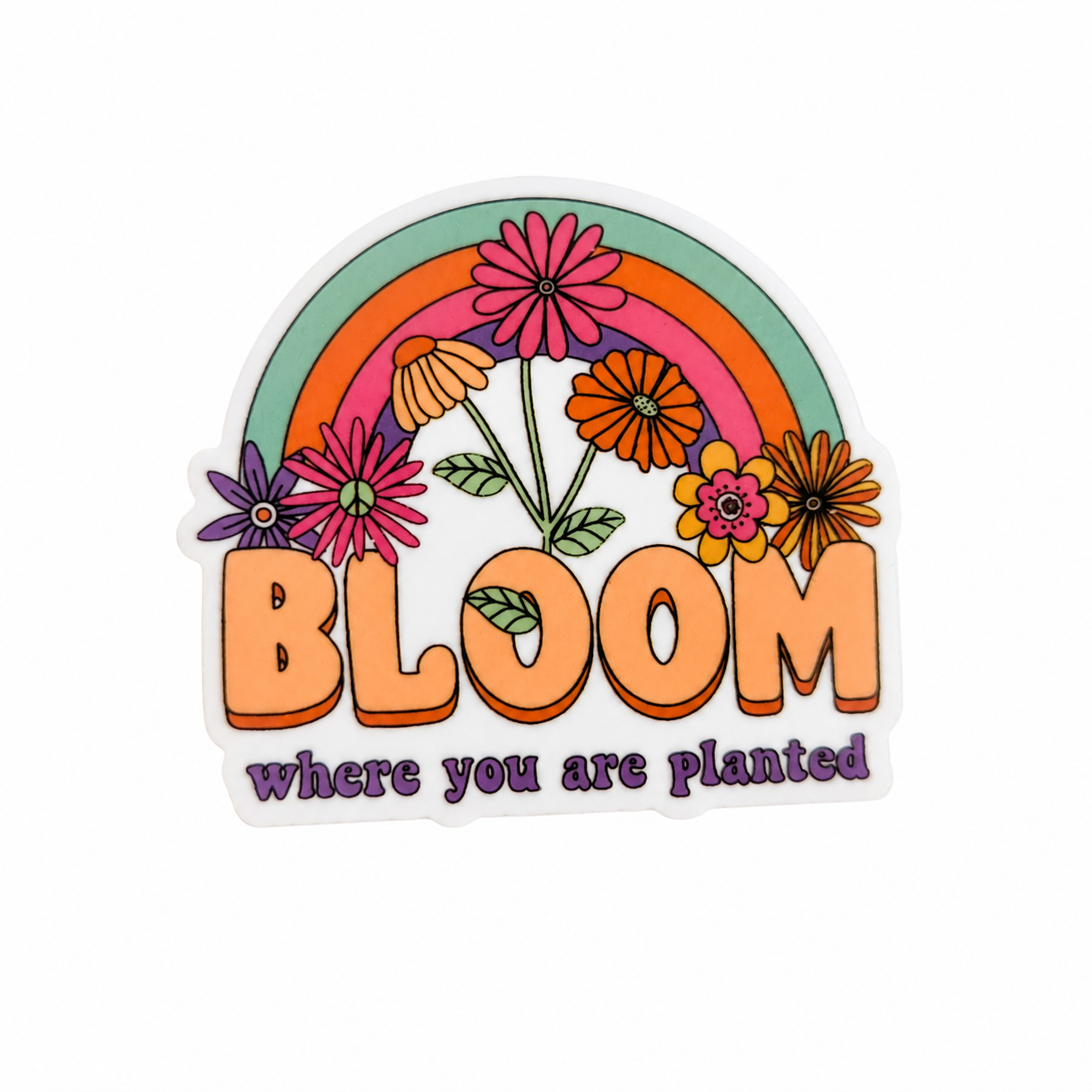 Bloom Where you are Planted | Plastic Add-On - BadgeSmith