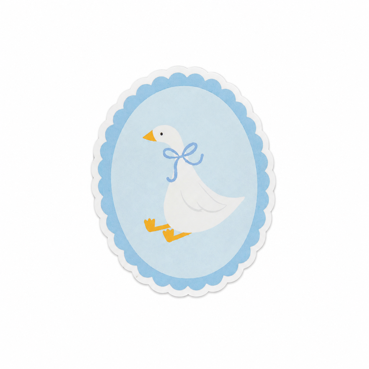 Blue Coquette Goose | Plastic Add-On - BadgeSmith