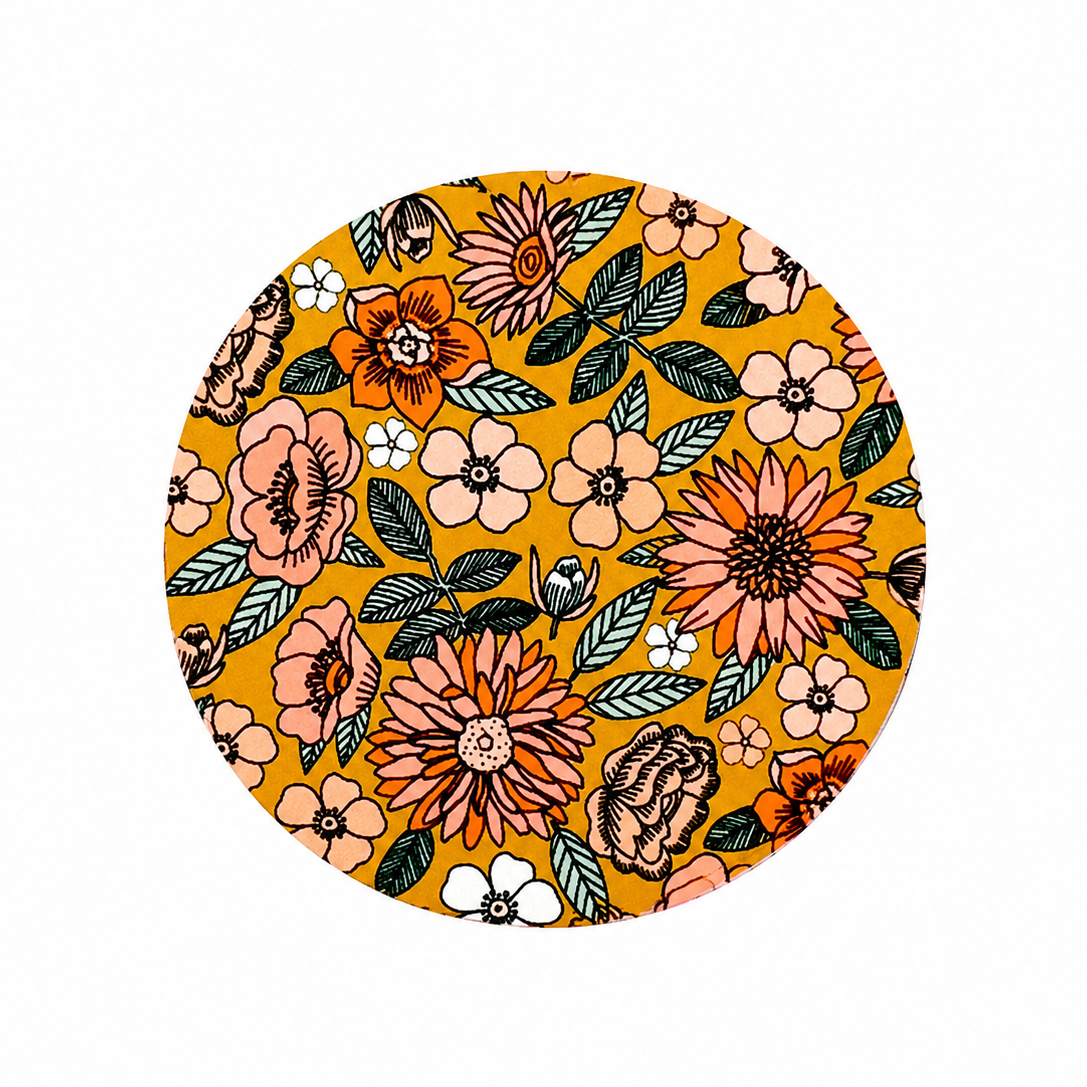 Boho Floral Pattern | Hard Board Add-On - BadgeSmith