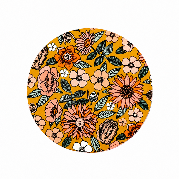 Boho Floral Pattern | Hard Board Add-On - BadgeSmith