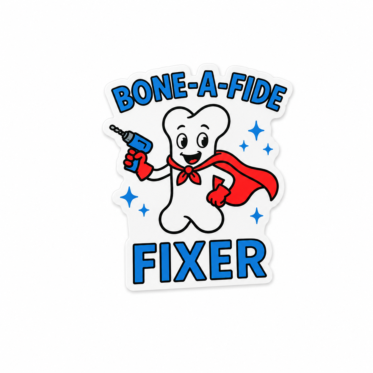 Bone-A-Fide Fixer | Plastic Add-On - BadgeSmith