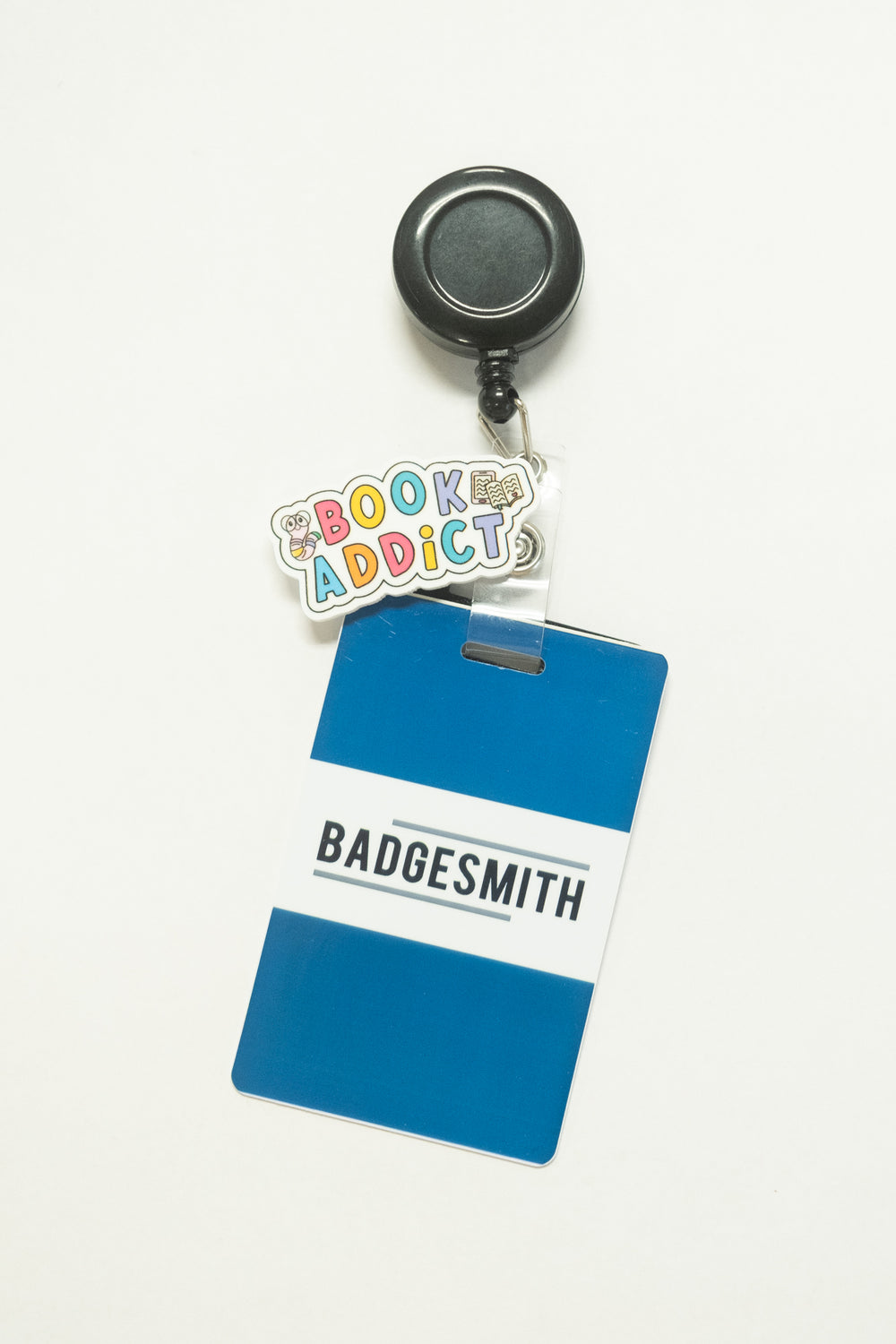 Book Addict Badge Charm