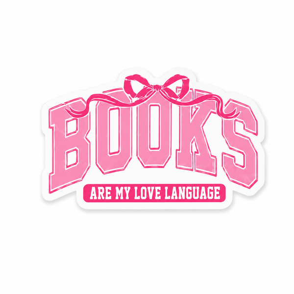 Books Are My Love Language | Plastic Add-On - BadgeSmith