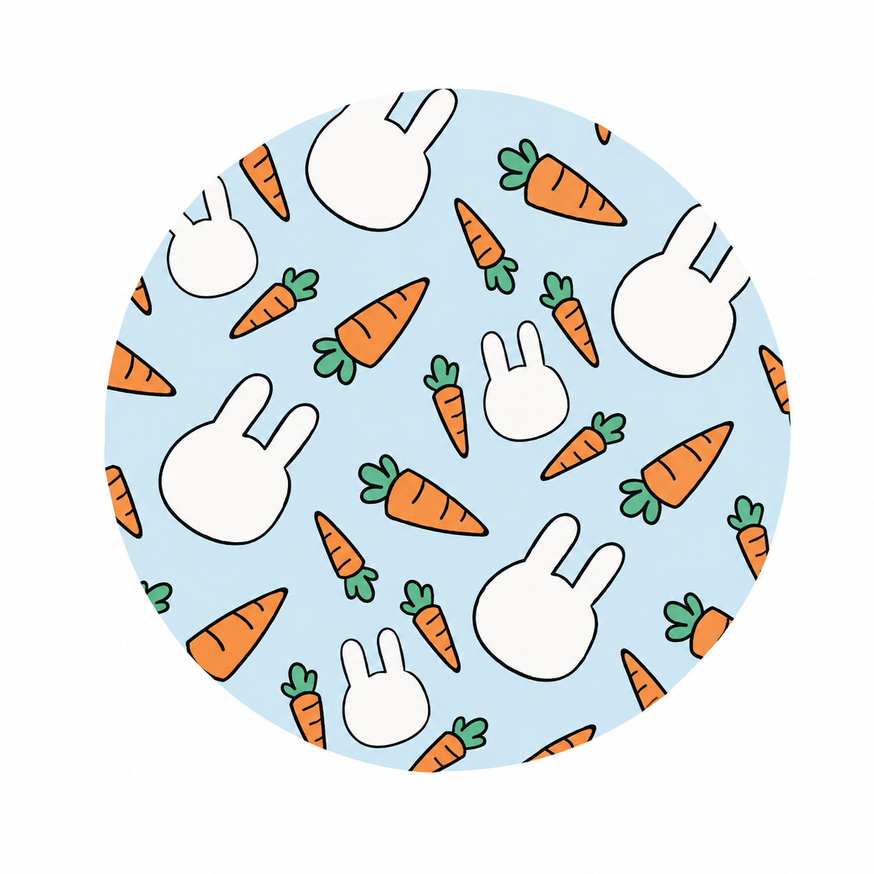 Bunny Carrot | Hard Board Add-On - BadgeSmith