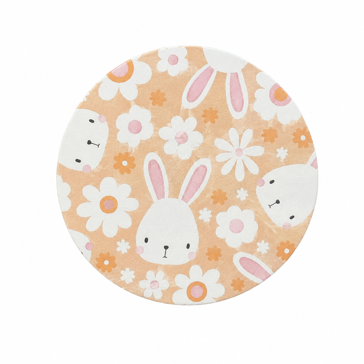 Bunny Floral | Hard Board Add-On - BadgeSmith