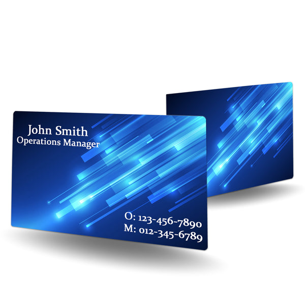 Business Card- Blue Abstract - BadgeSmith