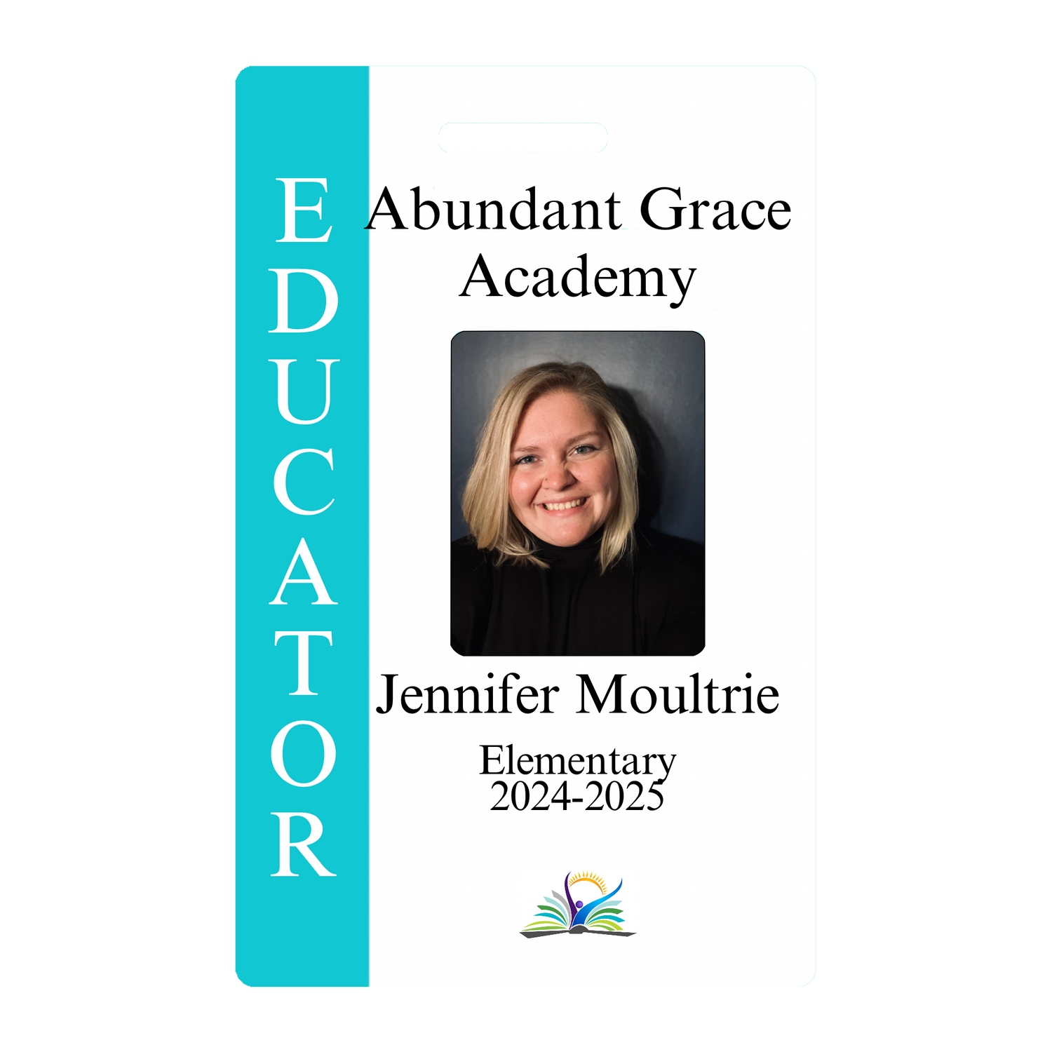 Custom Teacher Staff Badge - Educator ID Card - BadgeSmith