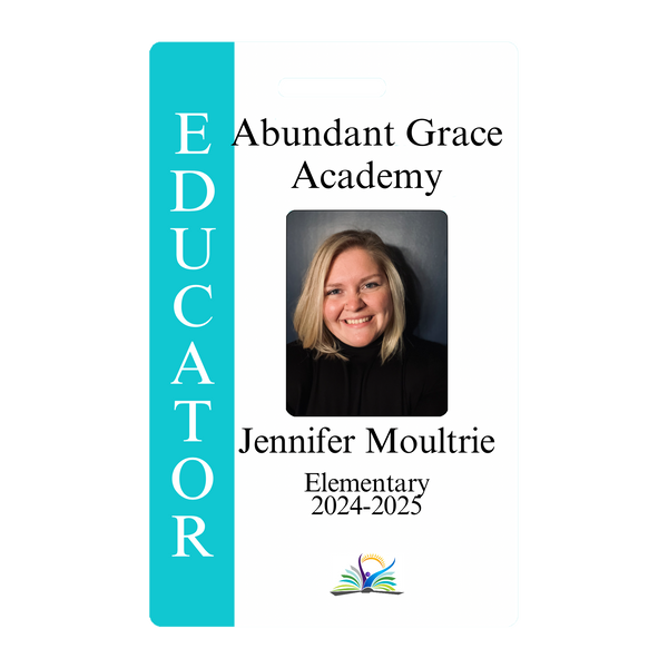 Custom Teacher Staff Badge - Educator ID Card - BadgeSmith