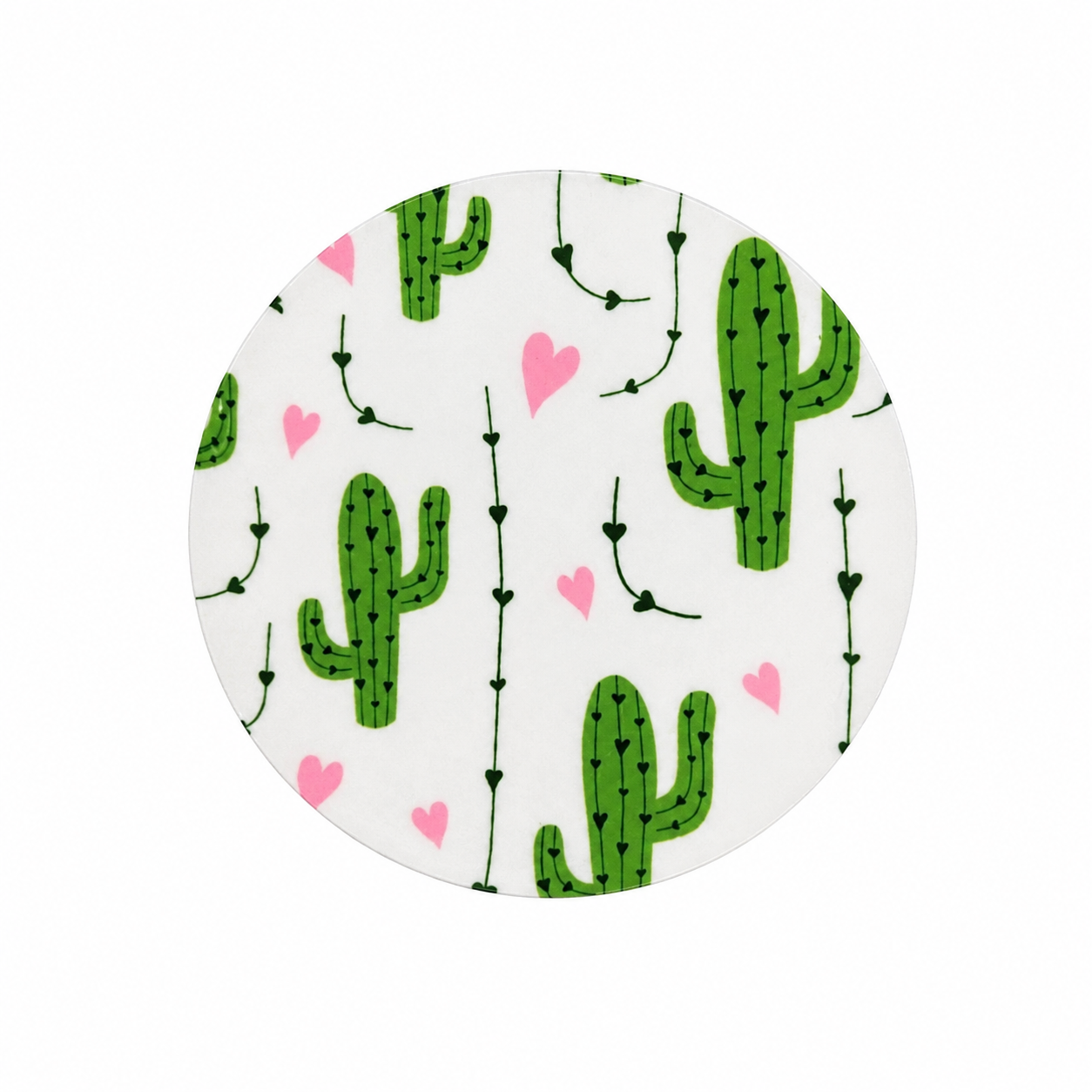 Cactus Hearts | Hard Board Add-On - BadgeSmith