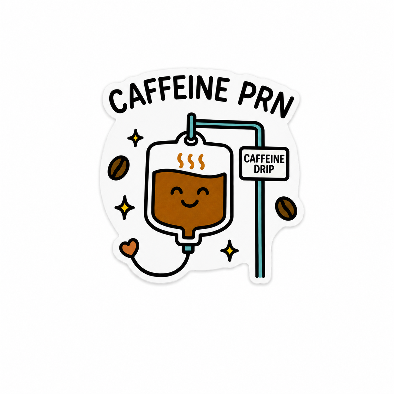 Caffeine PRN | Plastic Add-On - BadgeSmith