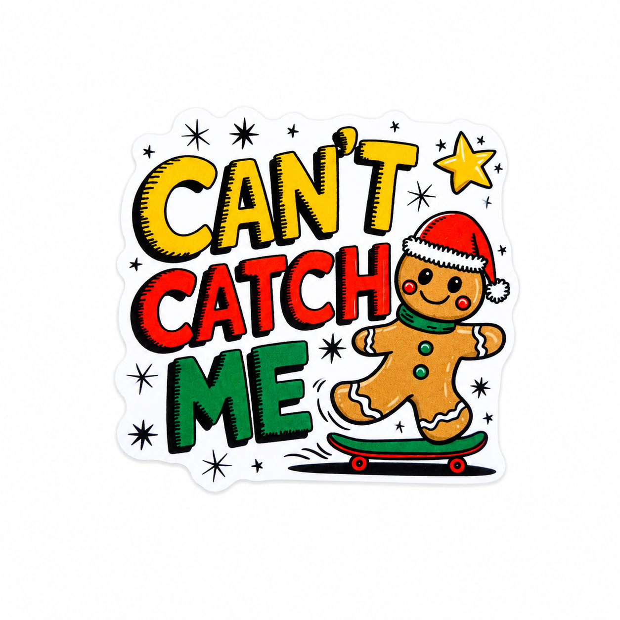 Can't Catch Me | Plastic Add-On - BadgeSmith
