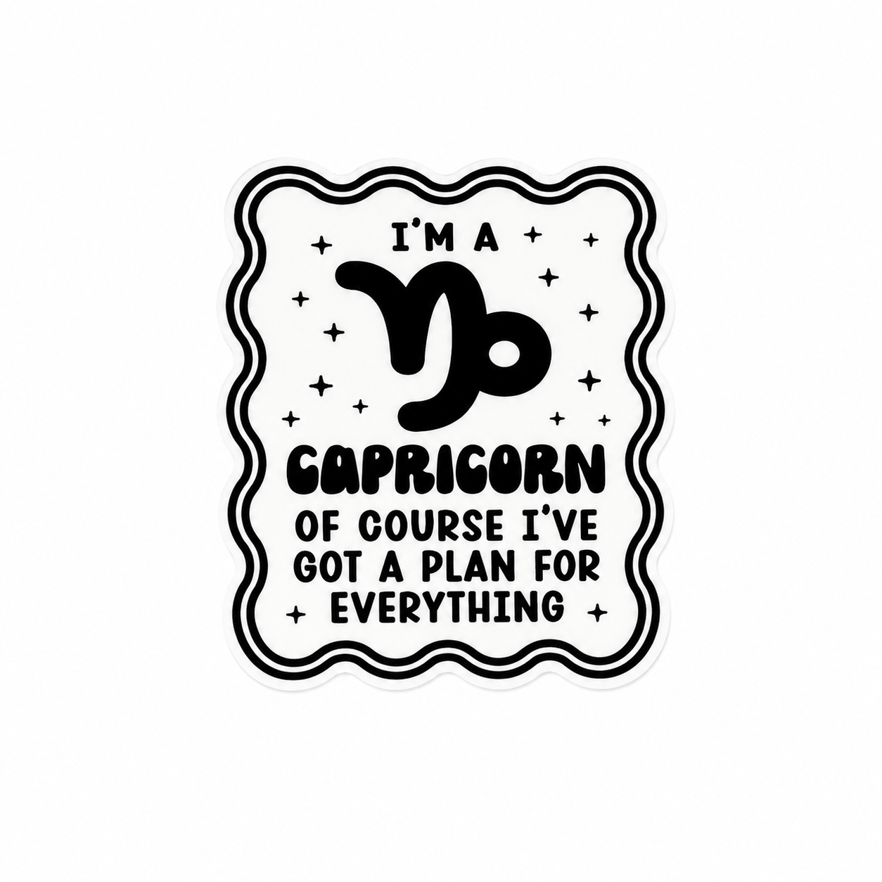 Capricorn Sign | Plastic Add-On - BadgeSmith