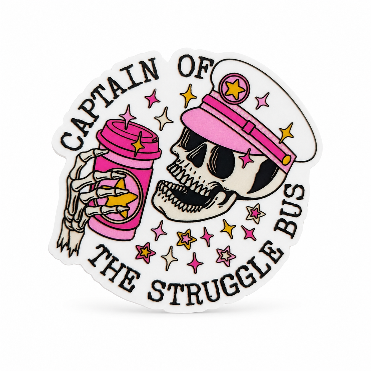Captain of the Struggle Bus | Plastic Add-On - BadgeSmith