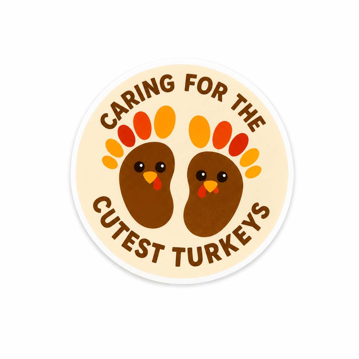 Caring For The Cutest Turkeys | Plastic Add-On - BadgeSmith
