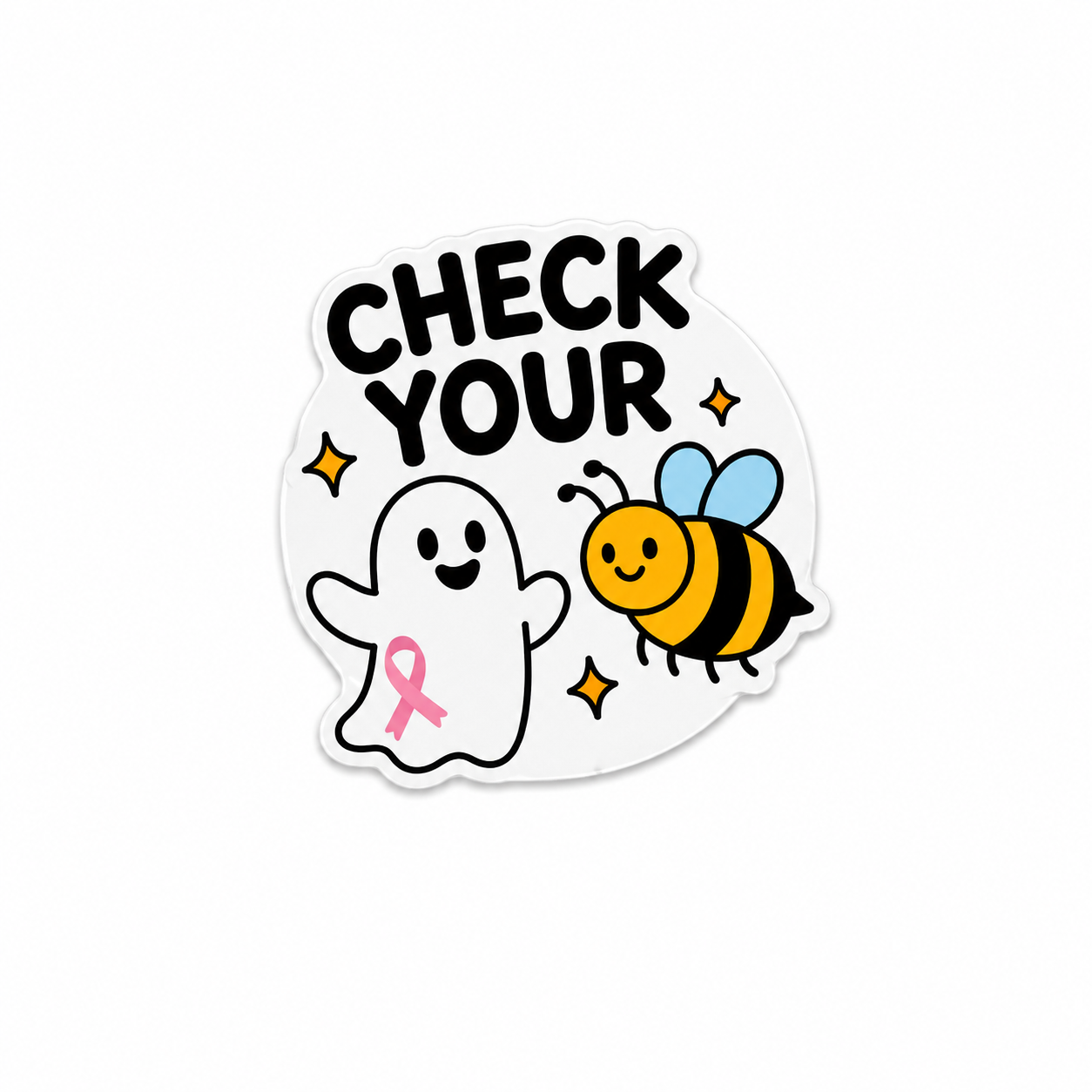 Check Your Boo-Bees | Plastic Add-On - BadgeSmith