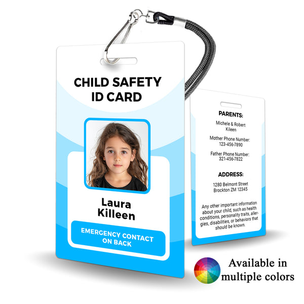 Child ID Badge - Personalized Safety ID - BadgeSmith