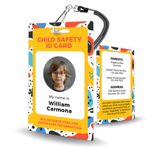 Load image into Gallery viewer, Child ID Badge - Safety Identification for Kids - BadgeSmith
