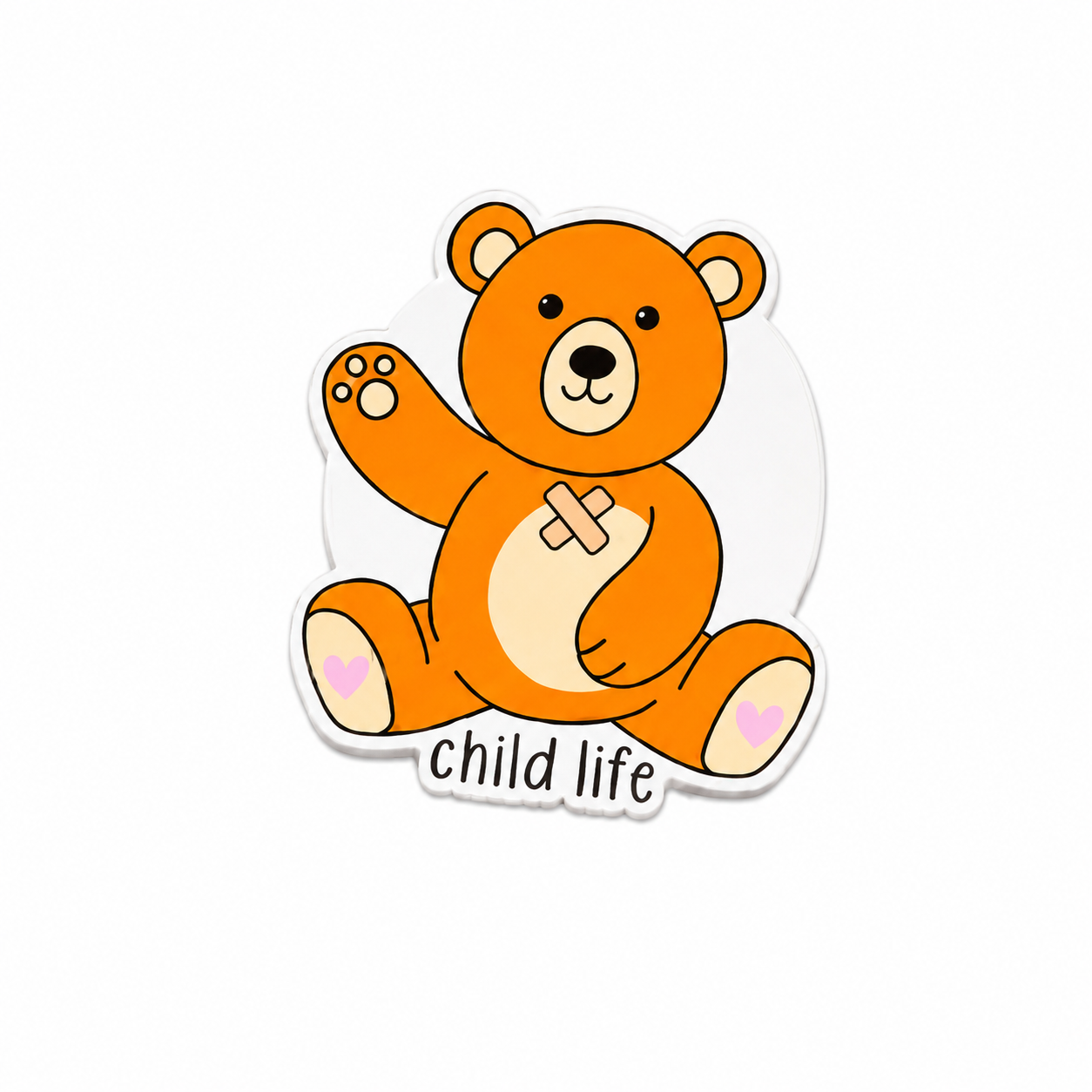 Child Life Bear | Plastic Add-On - BadgeSmith