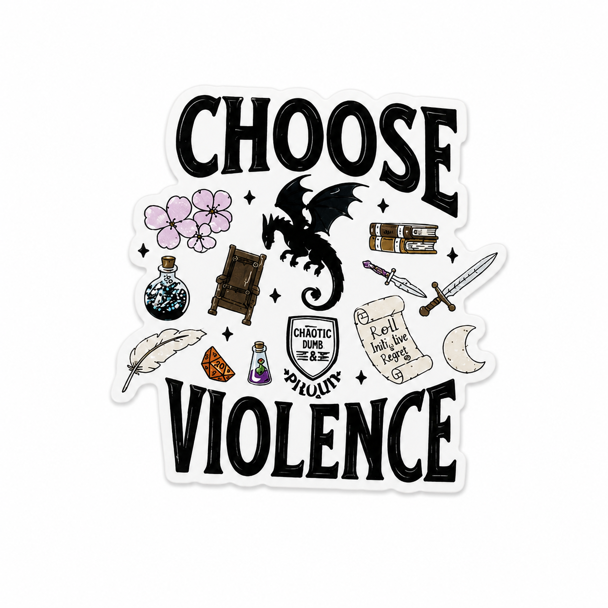 Choose Violence | Plastic Add-On - BadgeSmith