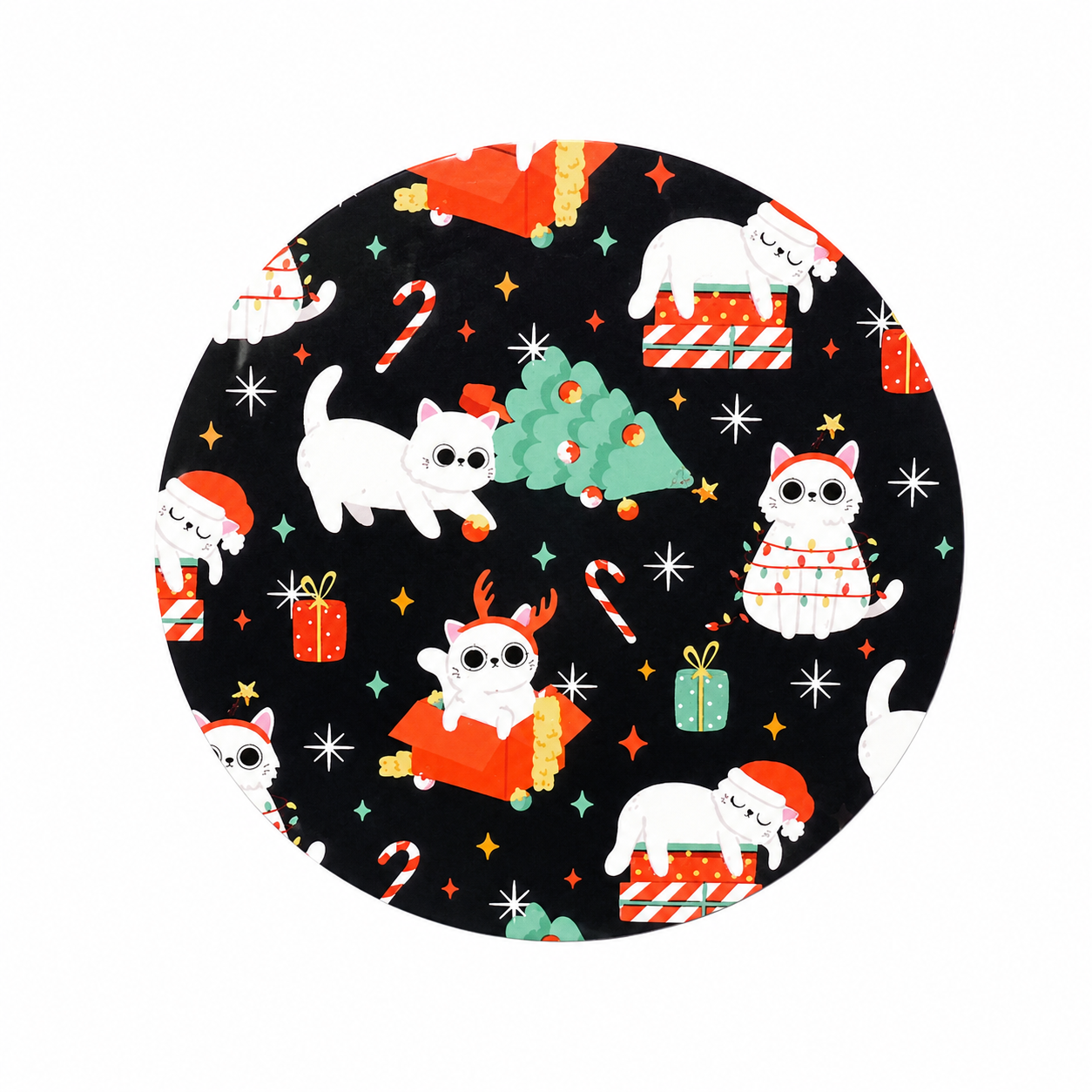 Christmas Cats | Hard Board Add-On - BadgeSmith