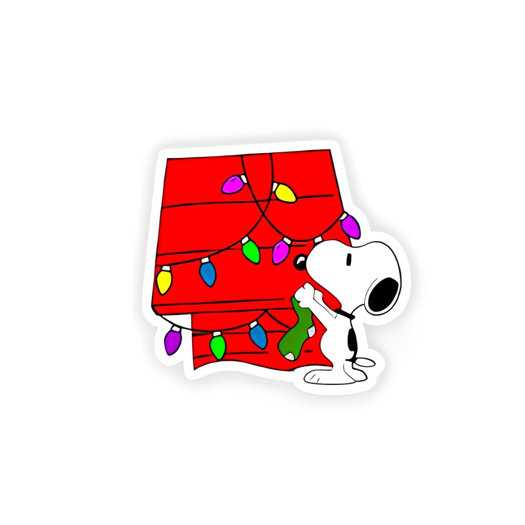 Christmas Snoopy House | Plastic Add-On - BadgeSmith
