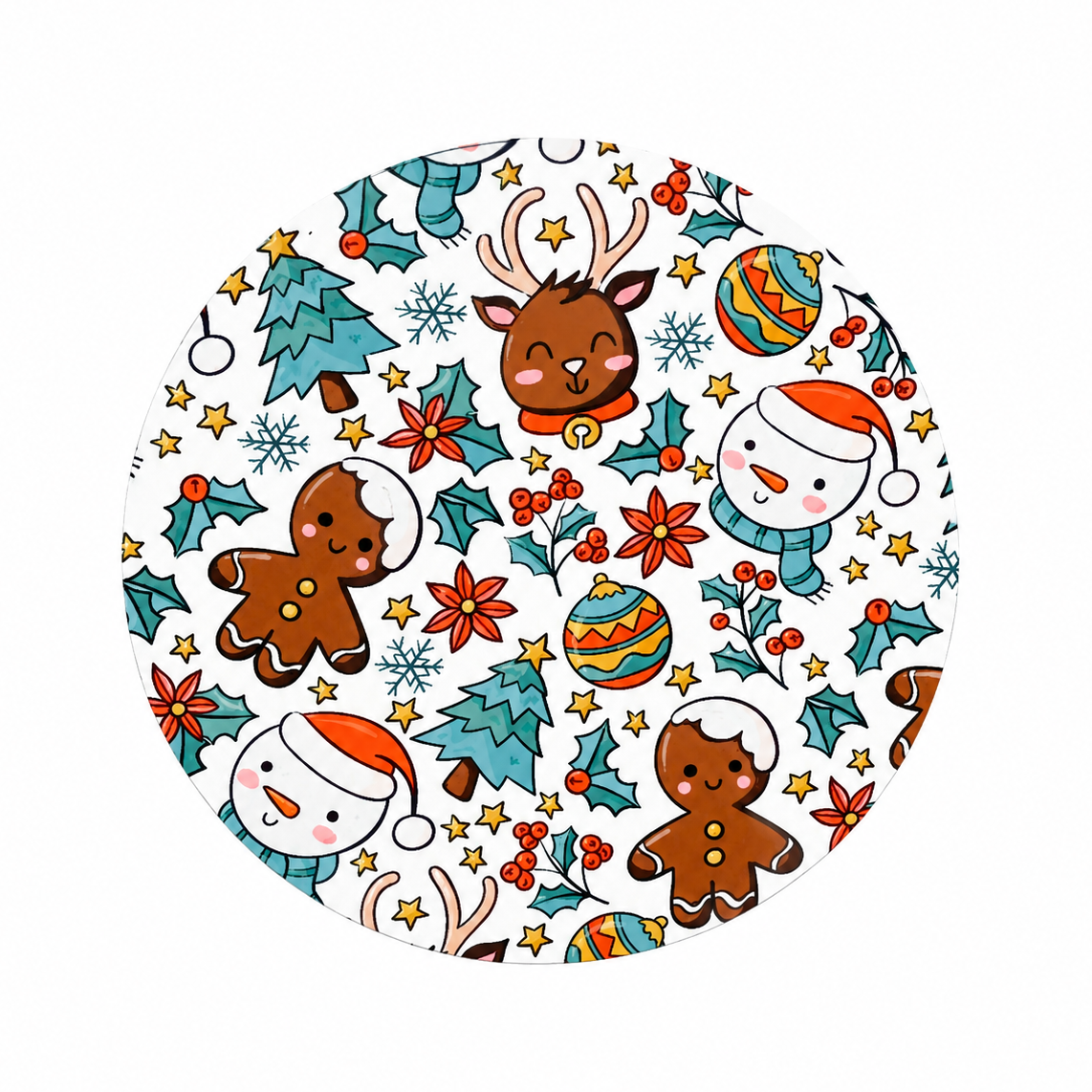 Christmas Pattern | Hard Board Add-On - BadgeSmith