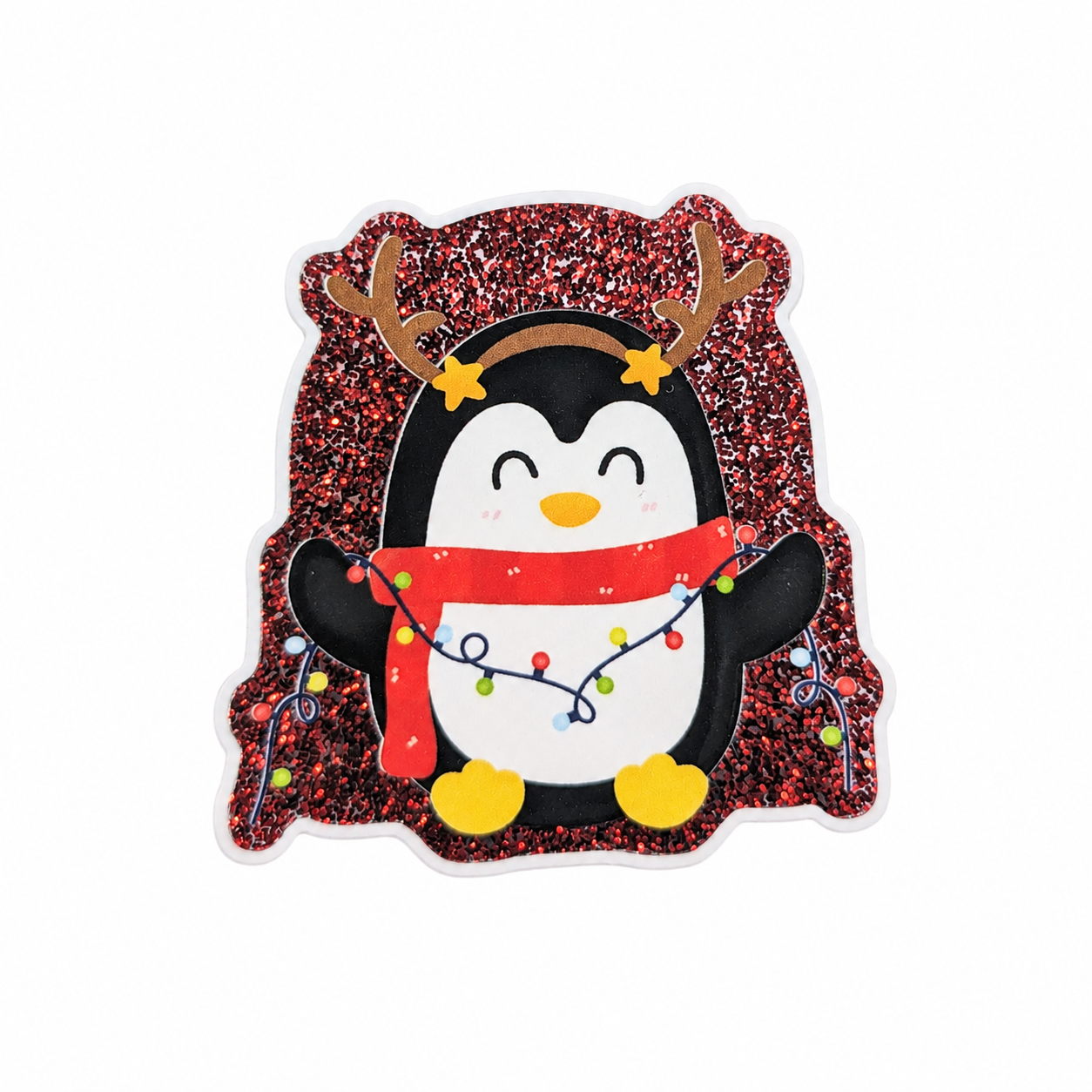 Penguin Glitter | Plastic Add-On - BadgeSmith