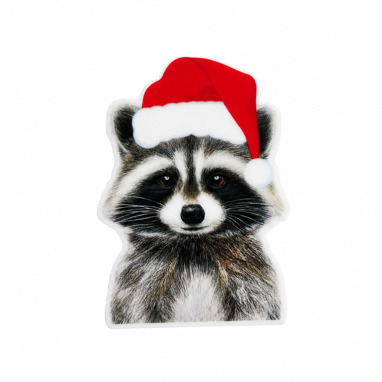 Christmas Raccoon | Plastic Add-On - BadgeSmith