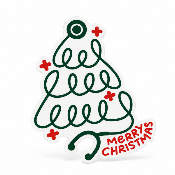 Christmas Stethoscope | Plastic Add-On - BadgeSmith