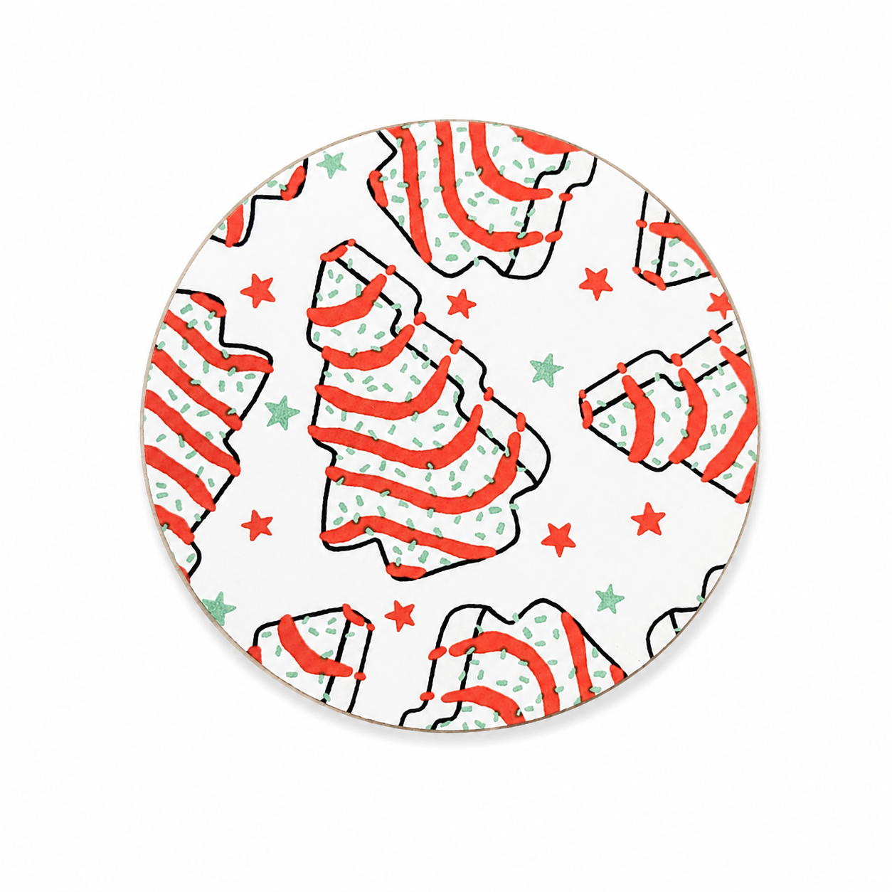 Christmas Tree Cookie | Hard Board Add-On - BadgeSmith