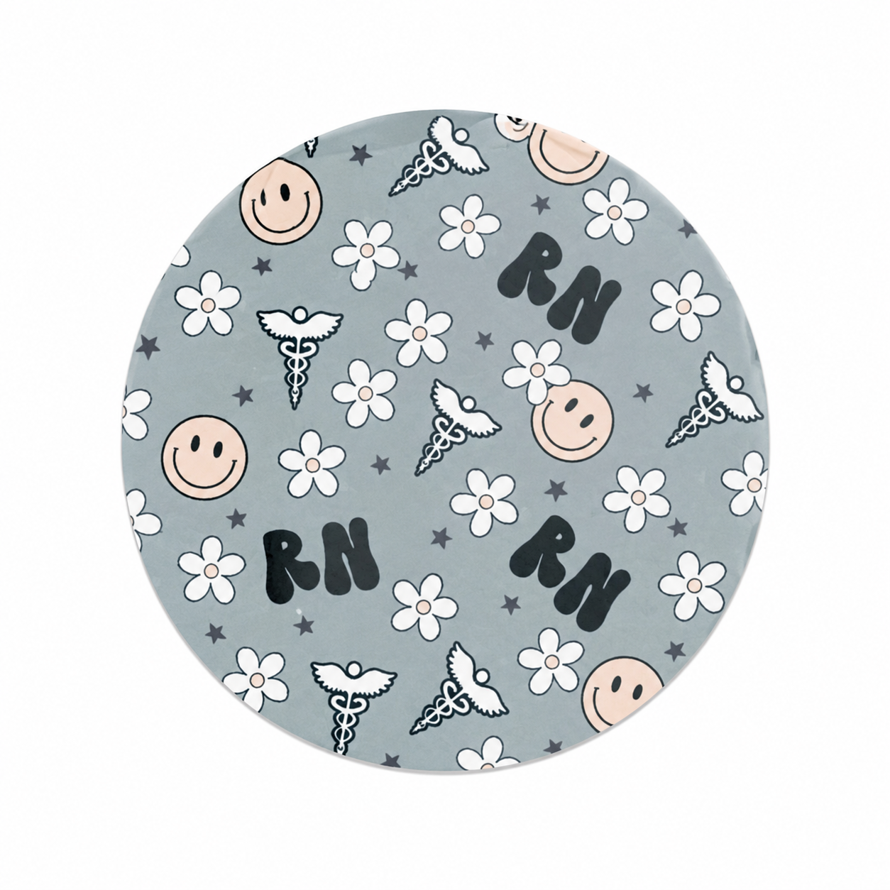 RN Medical Floral | Hard Board Add-On - BadgeSmith