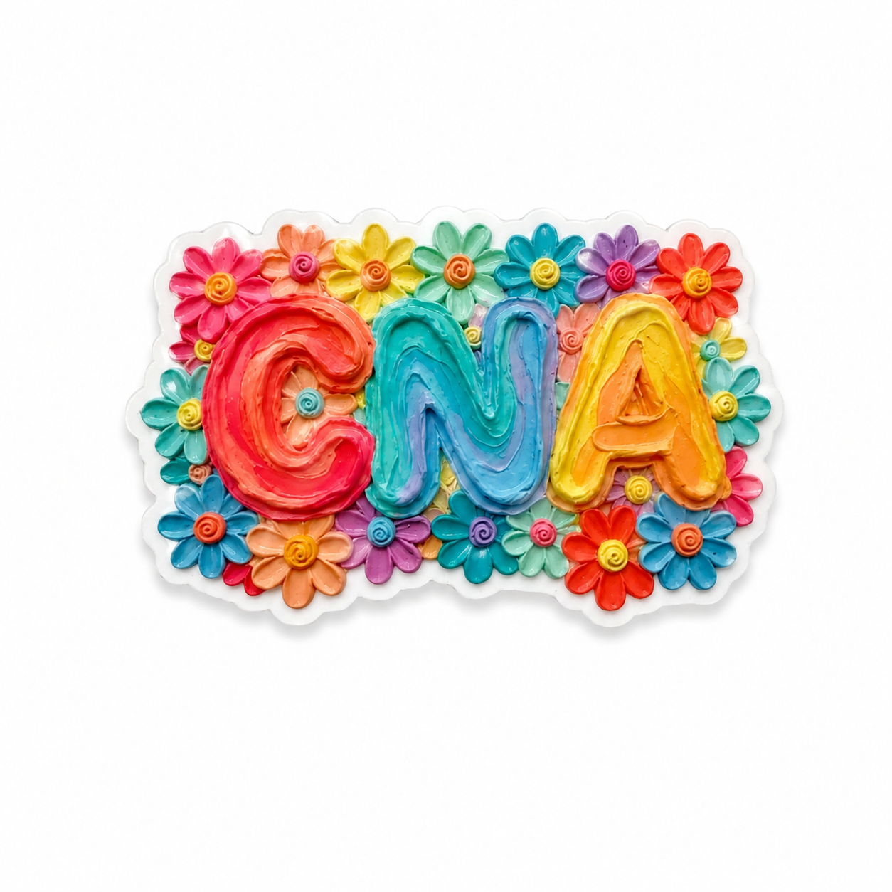 CNA Floral | Plastic Add-On - BadgeSmith