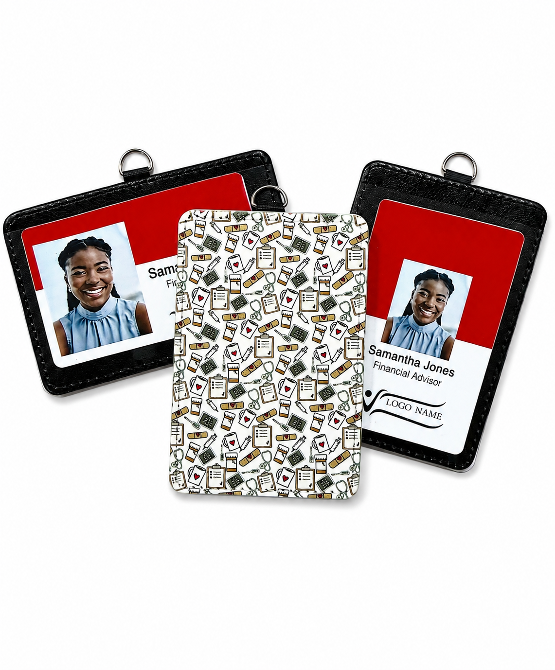 Coffee and Medical Supplies ID Badge Holder