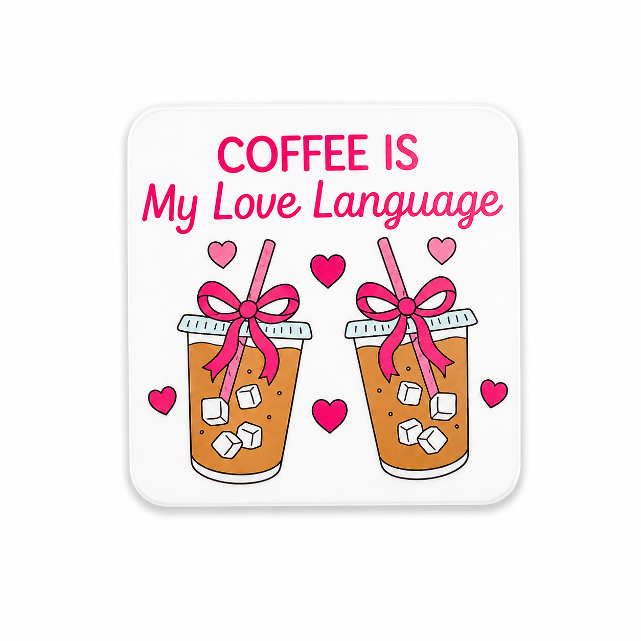 Coffee Is My Love Language | Plastic Add-On - BadgeSmith