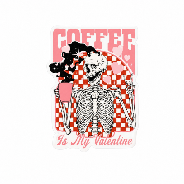 Coffee is My Valentine | Plastic Add-On - BadgeSmith