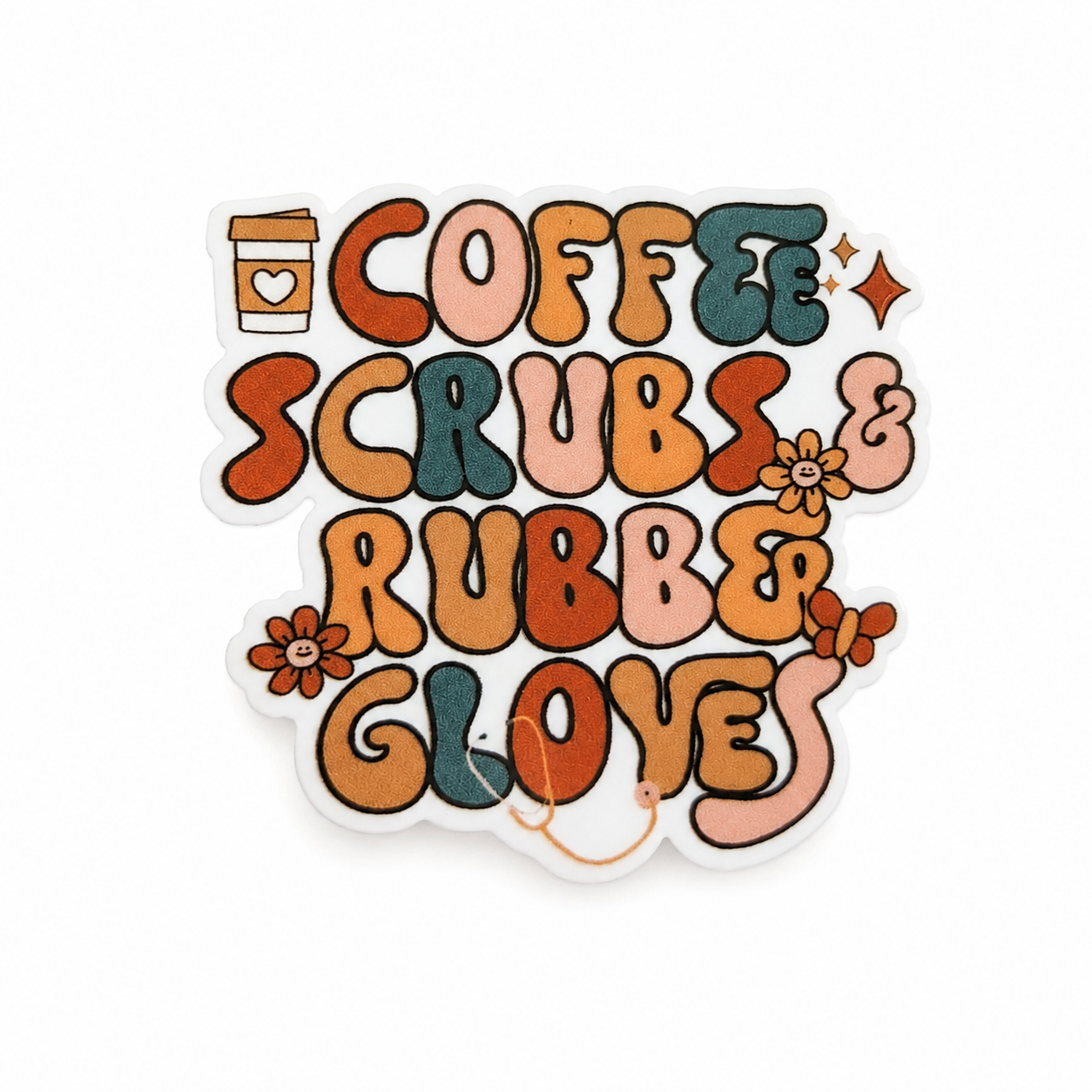 Coffee Scrubs & Rubber Gloves | Plastic Add-On - BadgeSmith