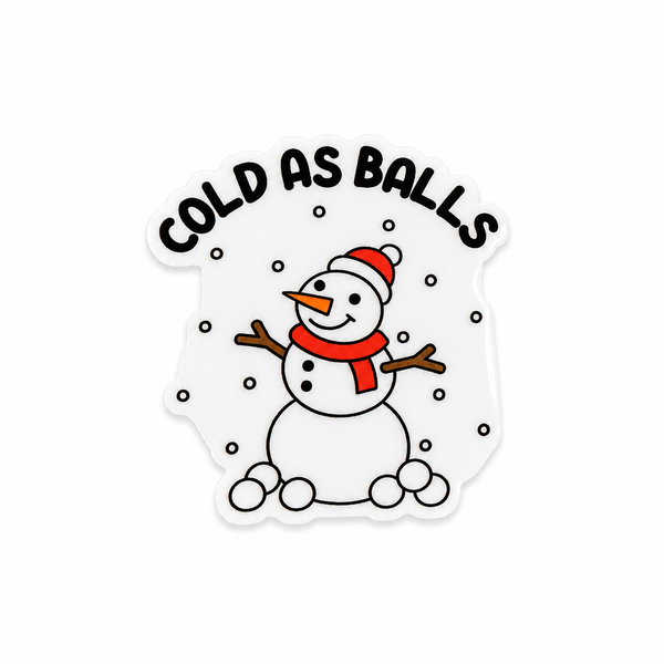 Cold as Balls | Plastic Add-On - BadgeSmith