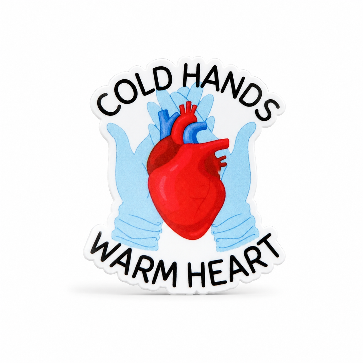 Cold Hands, Warm Hearts | Plastic Add-On - BadgeSmith