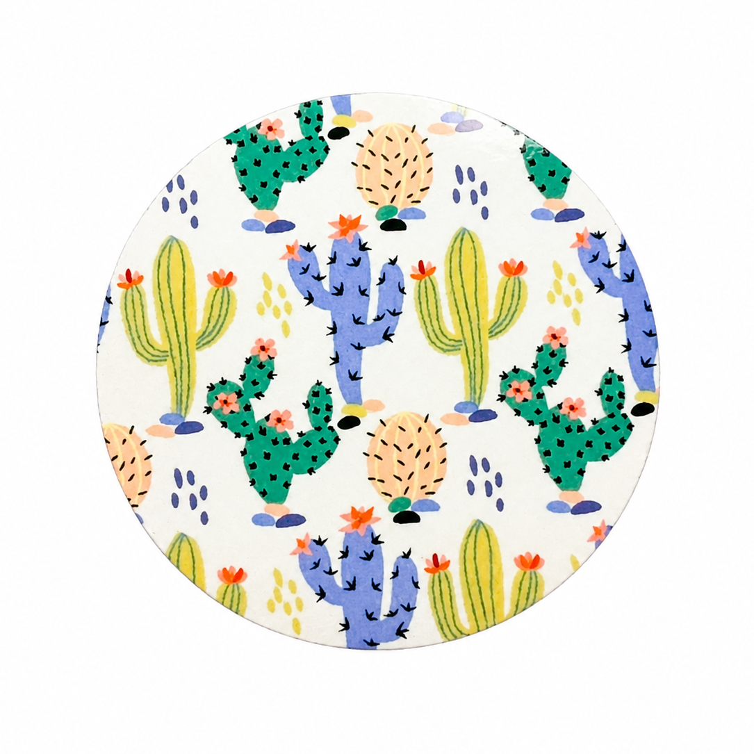 Colorful Cactus | Hard Board Add-On - BadgeSmith