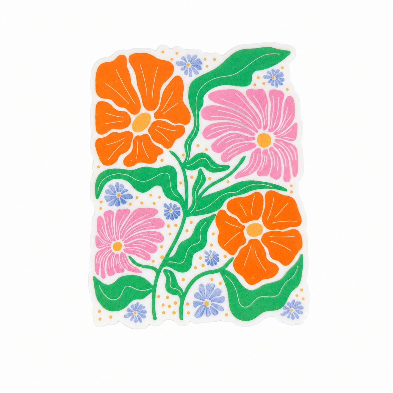 Colorful Floral Bloom | Plastic Add-On - BadgeSmith