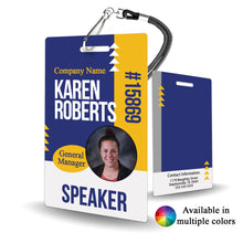 Load image into Gallery viewer, Conference Special Event Badge - Customizable ID - BadgeSmith
