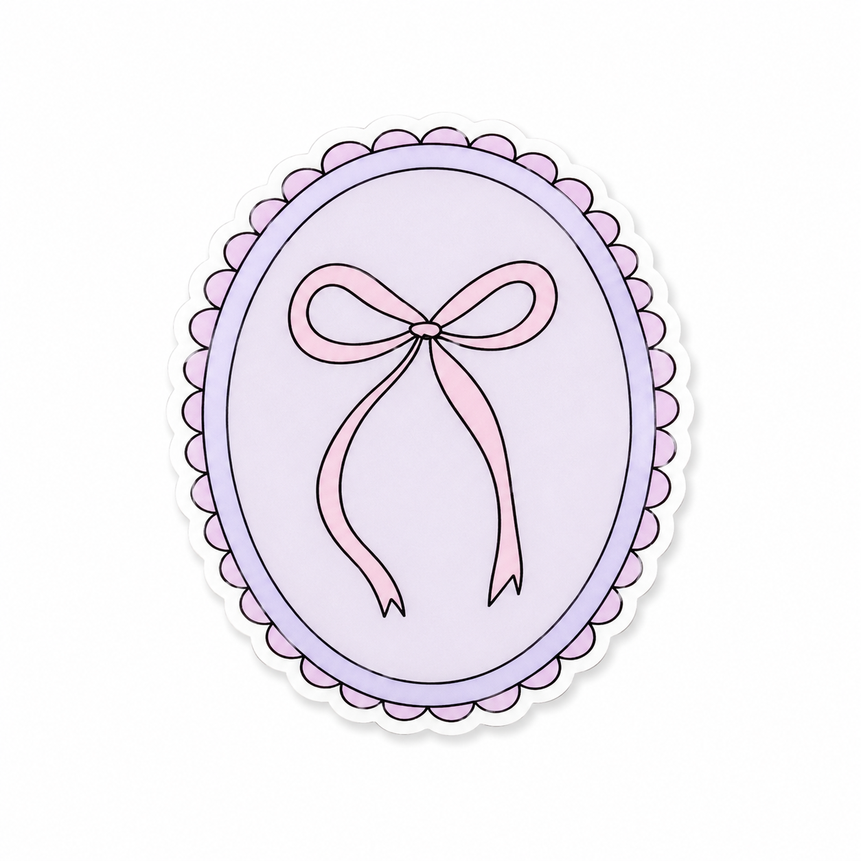 Coquette Bow Lilac | Plastic Add-On - BadgeSmith