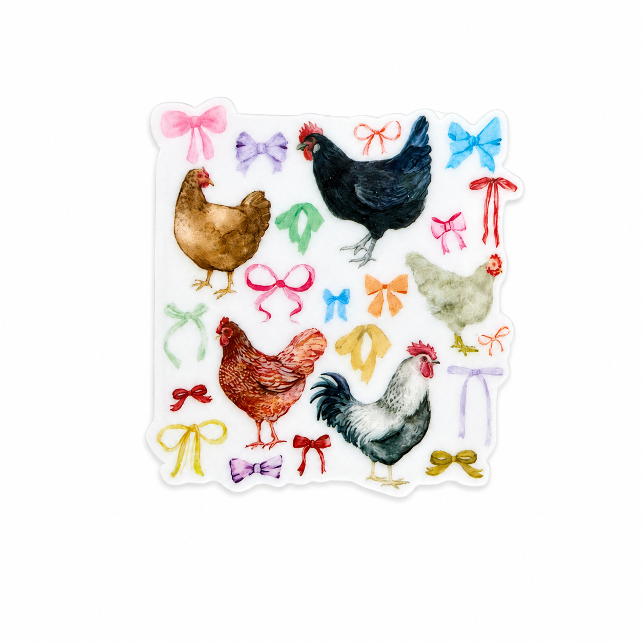 Vintage Chicken Coquette | Plastic Add-On - BadgeSmith