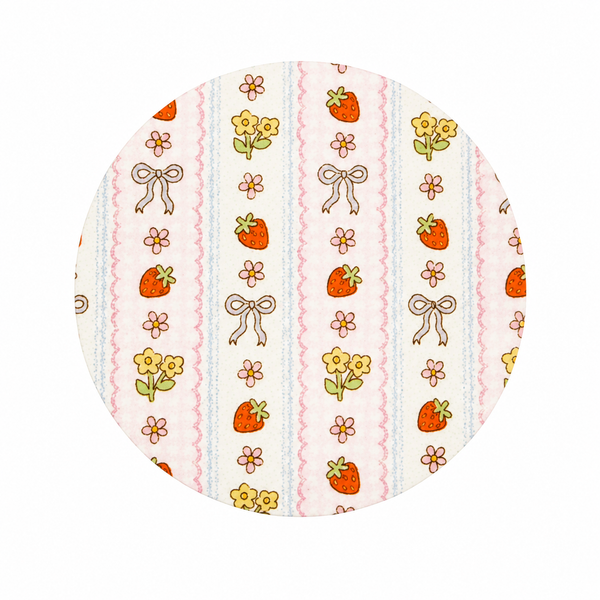 Coquette Strawberries | Hard Board Add-On - BadgeSmith