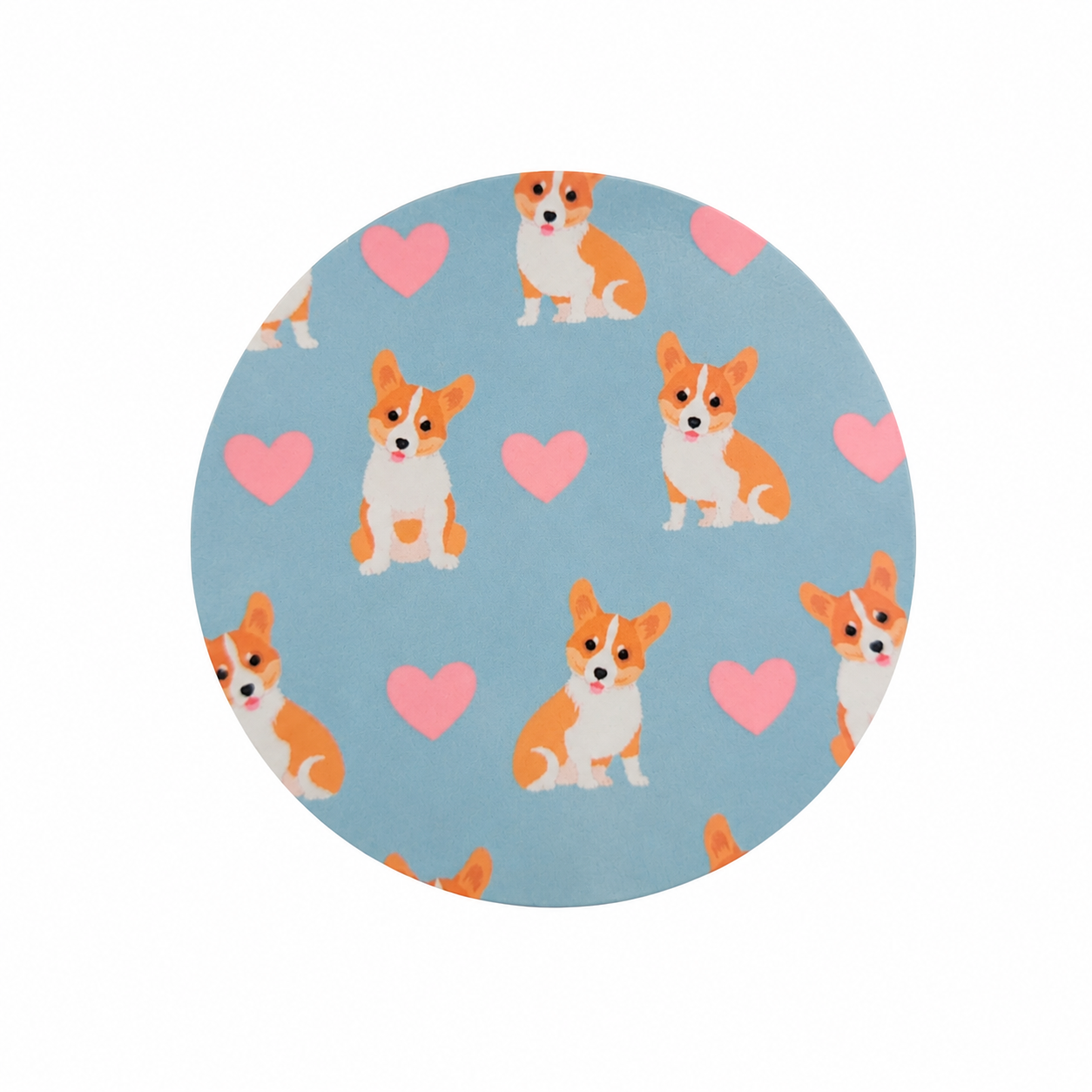 Corgi Hearts | Hard Board Add-On - BadgeSmith