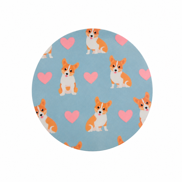 Corgi Hearts | Hard Board Add-On - BadgeSmith