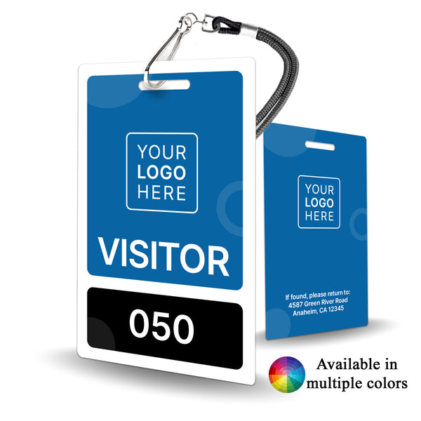 Corporate Visitor Badge - Customizable Event Entry Pass - BadgeSmith