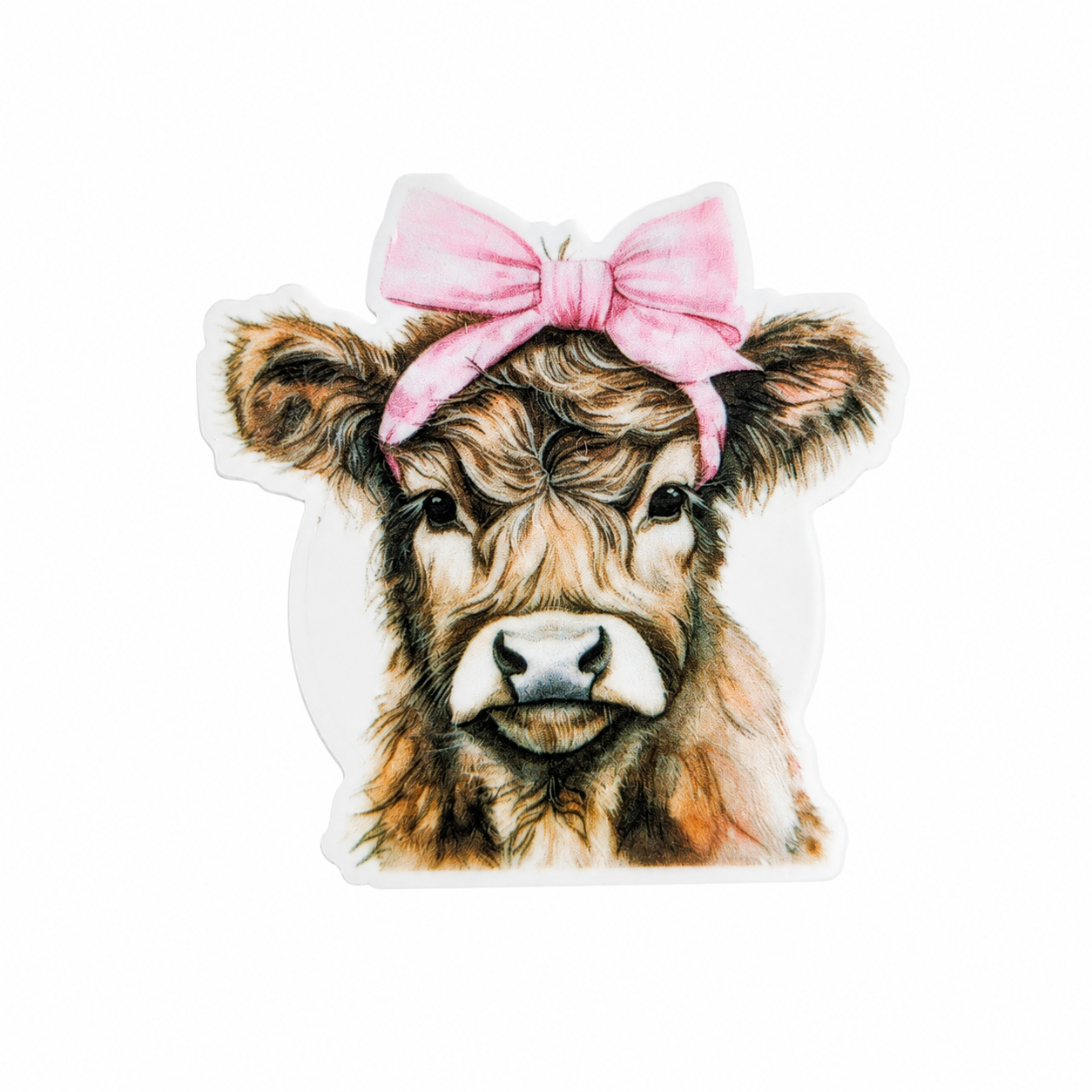 Cow and Bow | Plastic Add-On - BadgeSmith
