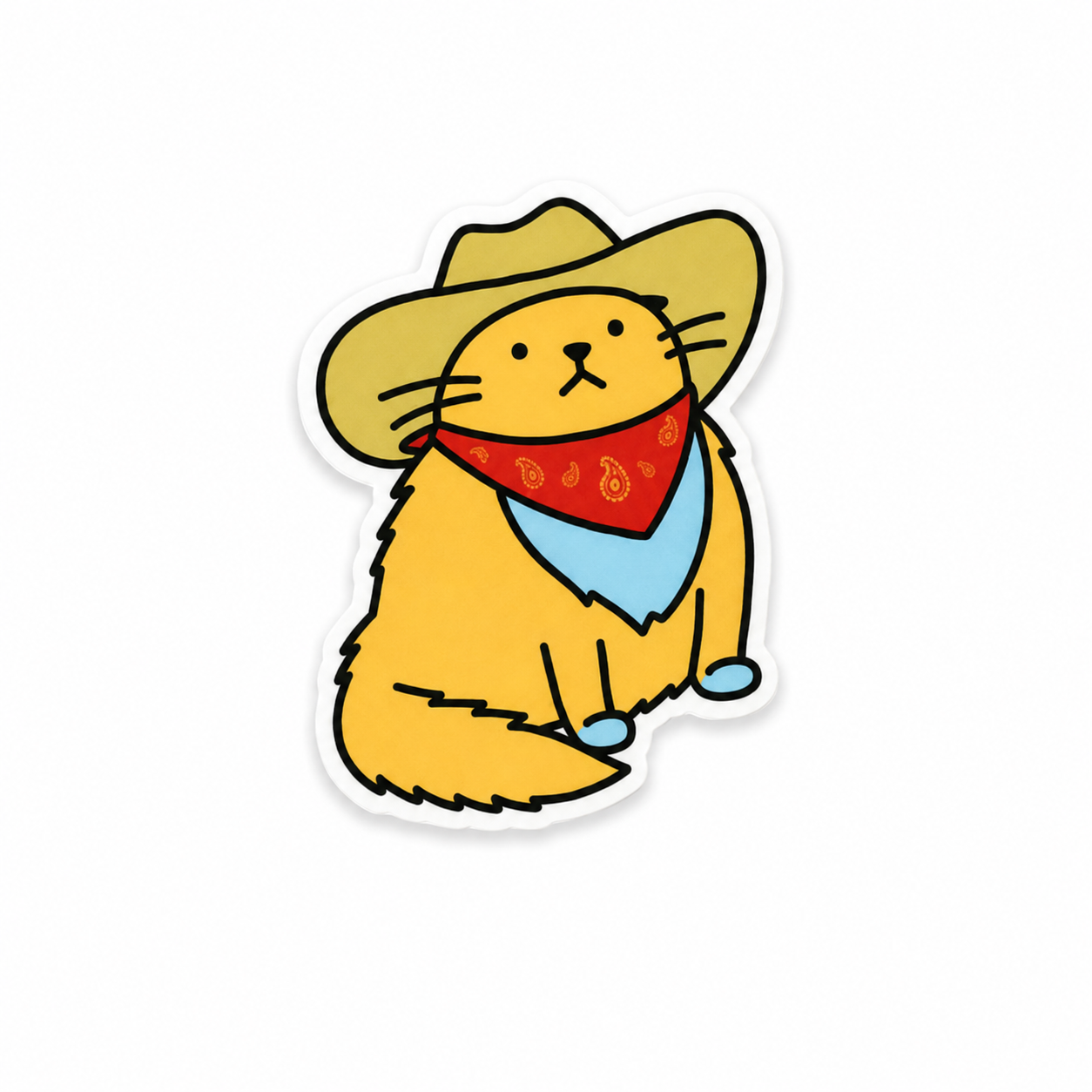 Cowboy Cat | Plastic Add-On - BadgeSmith