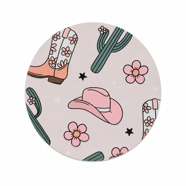 Cowboy Hat and Boots | Hard Board Add-On - BadgeSmith